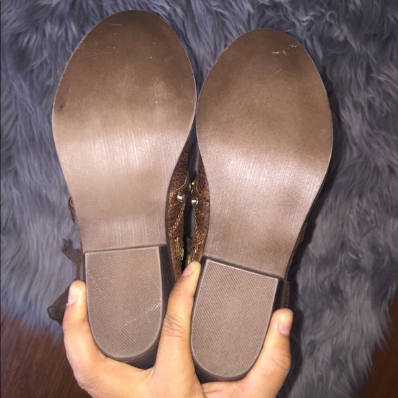 NOT RARED Tutsan Boho Western Embellished Knee Boot Dark Brown Size 6.5 - Picture 6 of 7